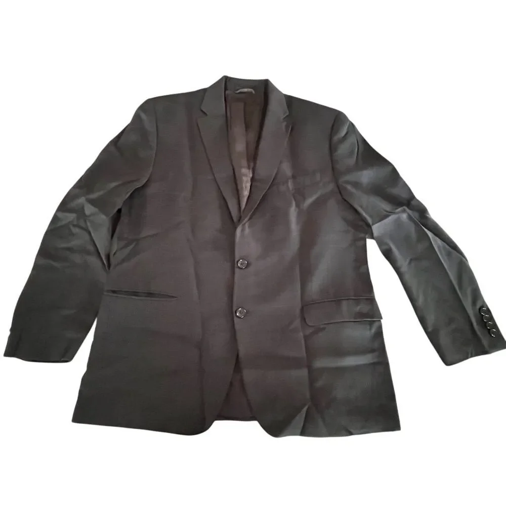 Lauren Ralph Lauren Men's‎ Gray Wool Blazer Size 44L Formal Two-Button